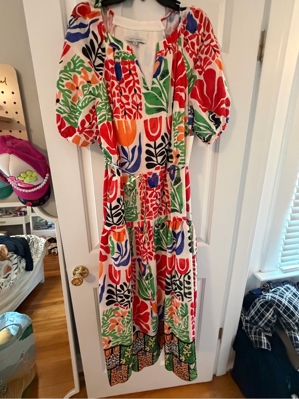 julia jordan Bright Multicolor Floral Midi Dress